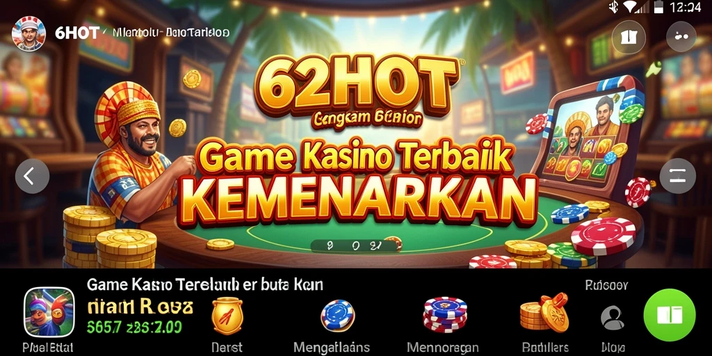 Screenshot gameplay <strong>62HOT</strong> menampilkan pengalaman Kasino yang mendebarkan.