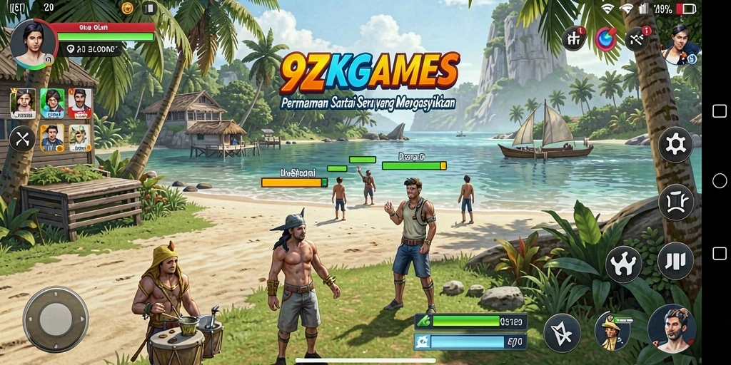 Tangkapan layar menunjukkan gameplay 9ZKGAMES yang seru dan menghibur.