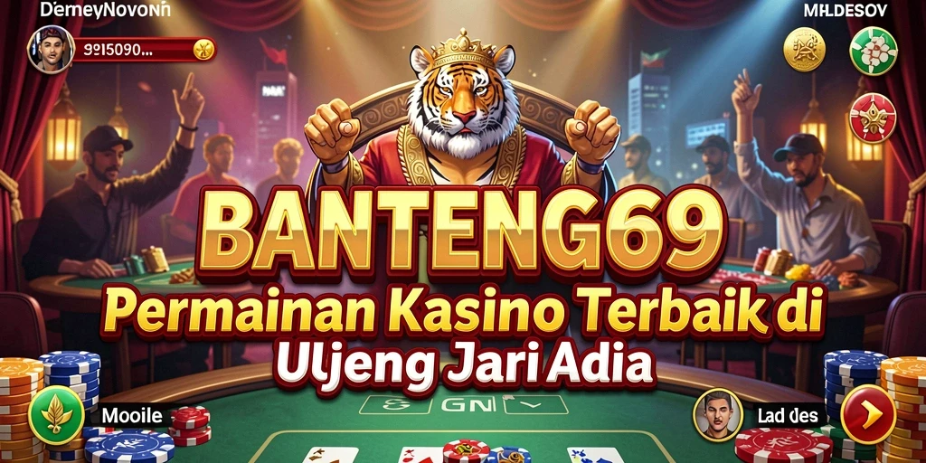 Screenshot gameplay <strong>BANTENG69</strong> yang menampilkan suasana kasino yang megah.