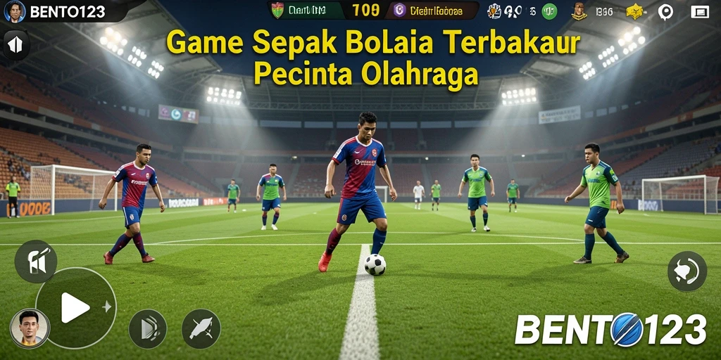 Tampilan gameplay seru dalam BENTO123, menunjukkan strategi dan aksi di lapangan.