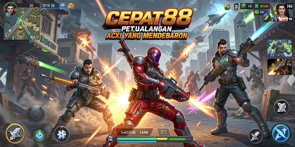 Gameplay aksi yang intens dan mendebarkan dalam CEPAT88.