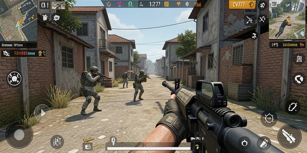 Screenshot CV777 menampilkan adrenalin tinggi dalam gameplay TPS yang menarik.