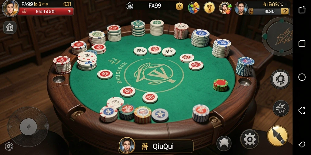 Gameplay QiuQiu yang seru dan kompetitif di FA99.