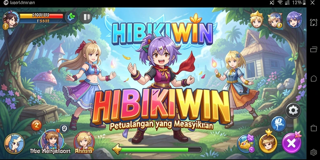 Screenshot HIBIKIWIN menampilkan aksi seru dalam dunia Anime.