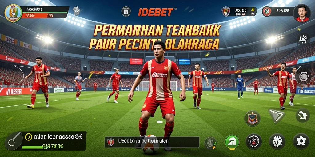 Tampilan gameplay IDEBET dengan berbagai cabang olahraga yang seru.