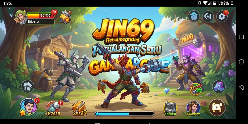 Tampilan gameplay seru dari JIN69 yang menantang.