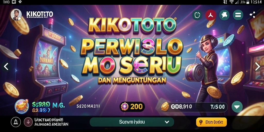 Tampilan gameplay KIKOTOTO yang mengasyikkan dan penuh warna.