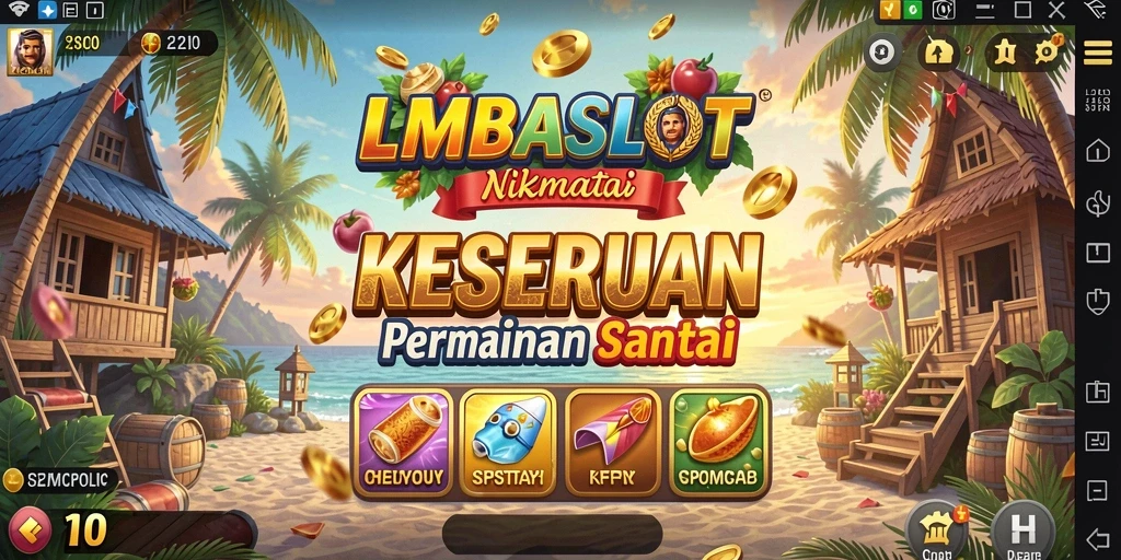Gameplay menarik dan penuh warna pada LMBASLOT.