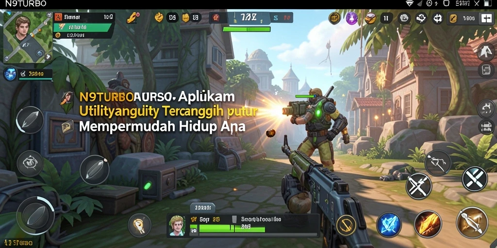 Tampilan antarmuka N9TURBO yang sederhana dan fungsional.
