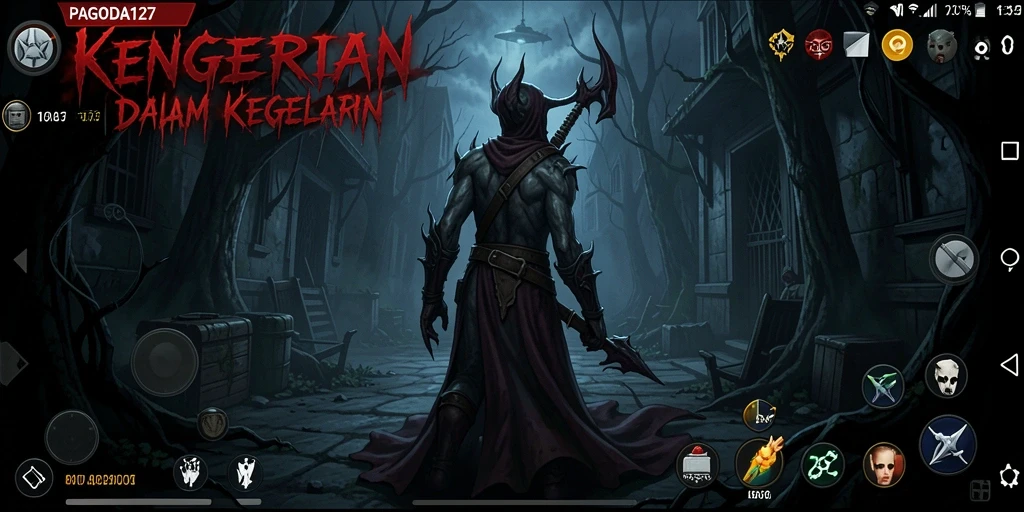 Gameplay menegangkan di dalam kegelapan dengan makhluk menyeramkan.