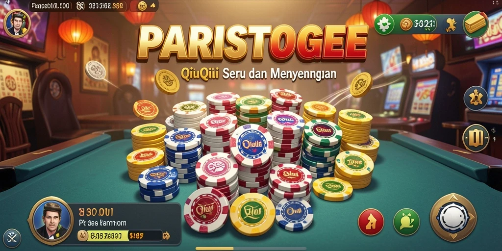 Tampilan gameplay QiuQiu yang seru dan interaktif.