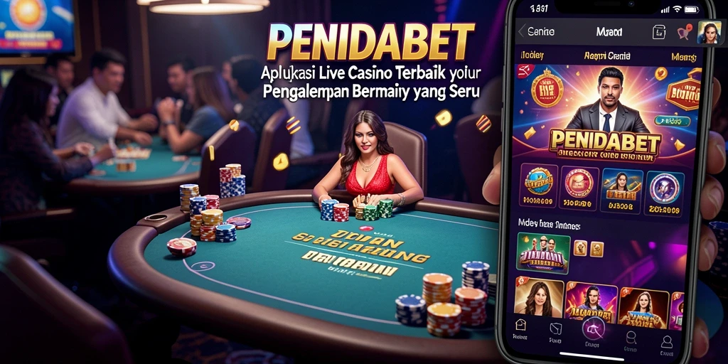 Tampilan gameplay Live Casino yang menarik dan interaktif di PENIDABET.