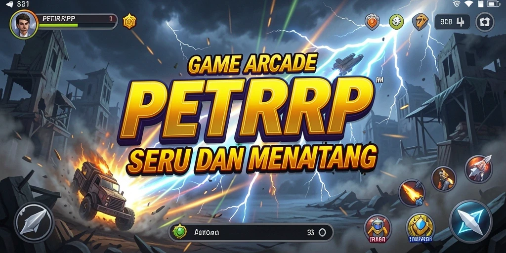 Tangkapan layar gameplay PETIRRP yang menampilkan aksi arcade seru.