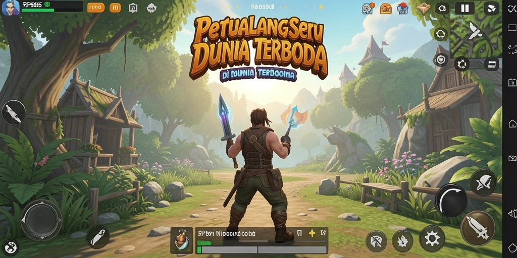 Gameplay seru di dunia terbuka RP886 yang kaya akan petualangan.