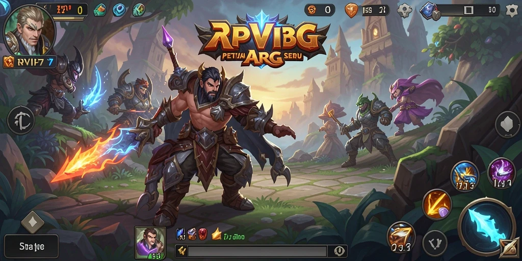 Tangkapan layar menampilkan aksi seru dalam gameplay ARPG RPVIP7.