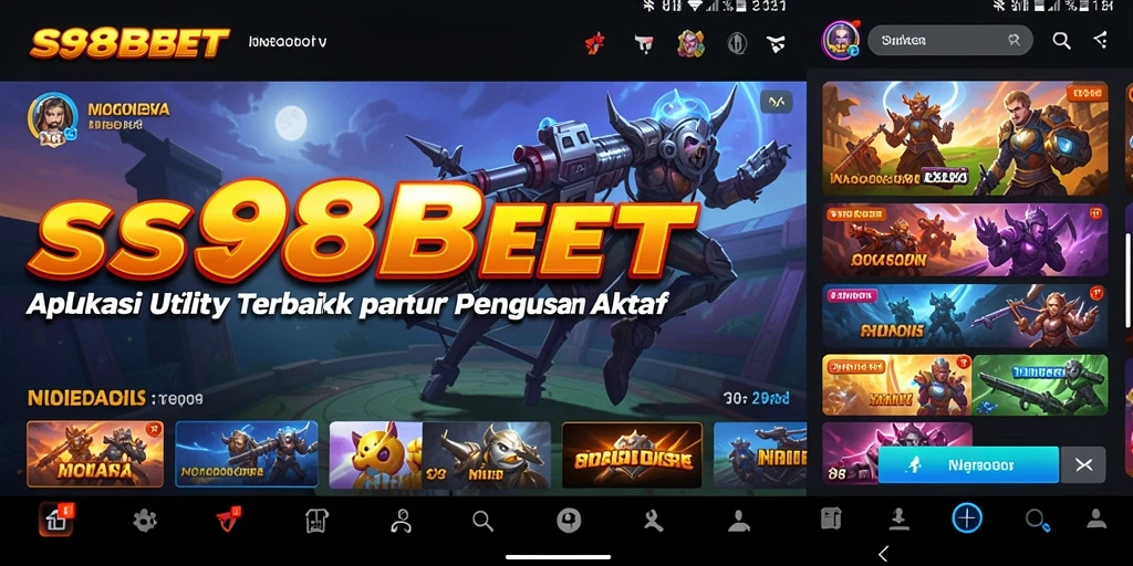 Screenshot utama SS88BET menampilkan antarmuka sederhana dan mudah digunakan.