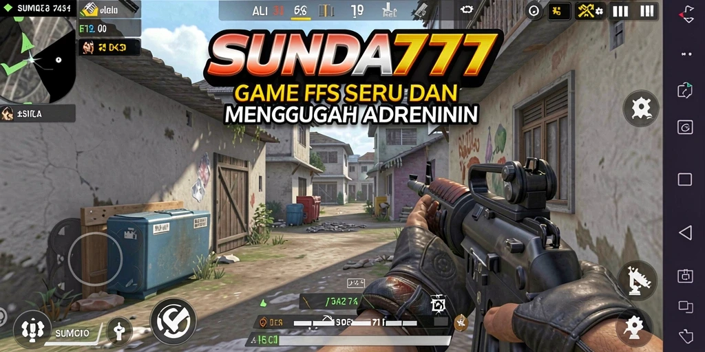Tampilan seru dari gameplay SUNDA777 saat bertempur di medan perang.