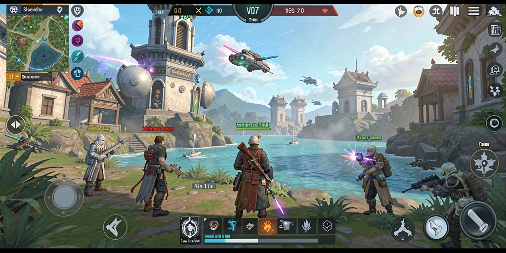 Tampilan gameplay V07 yang mendebarkan dengan strategi taktis.