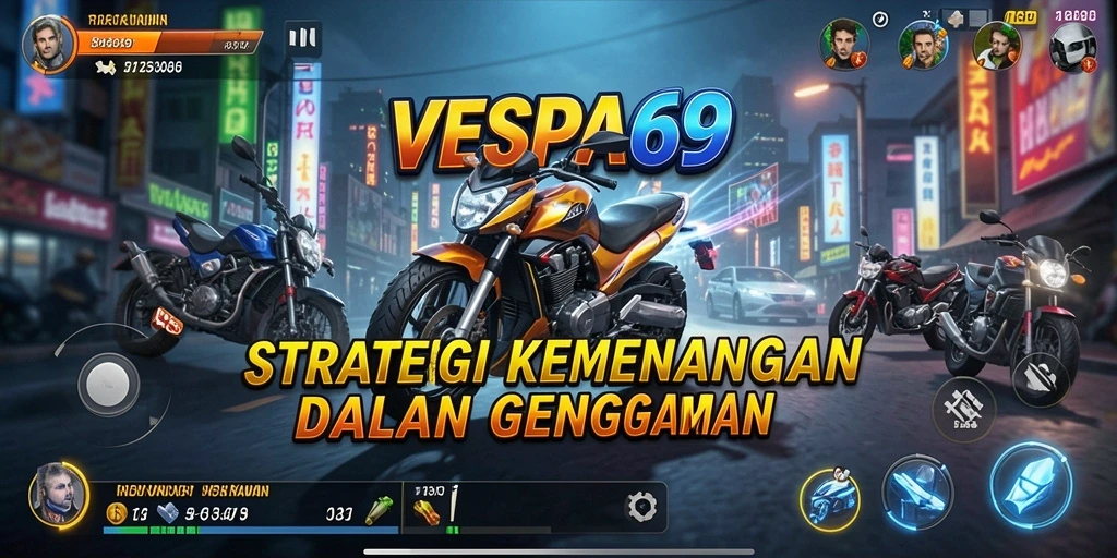 Tampilan gameplay VESPA69 yang menegangkan dalam menghadapi tantangan strategi.