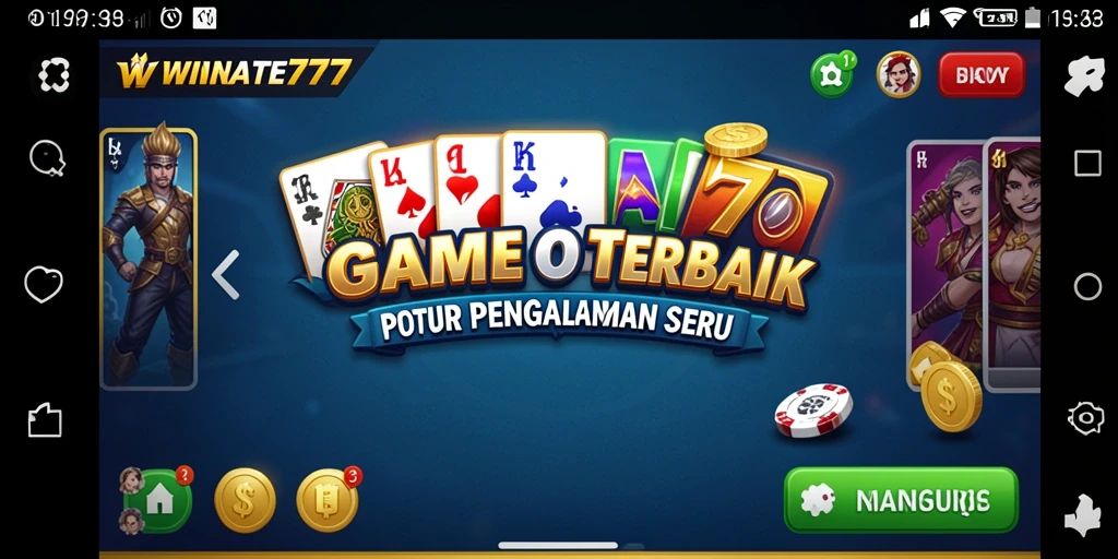 Screenshot WINRATE777 yang menunjukkan keseruan gameplay Domino.