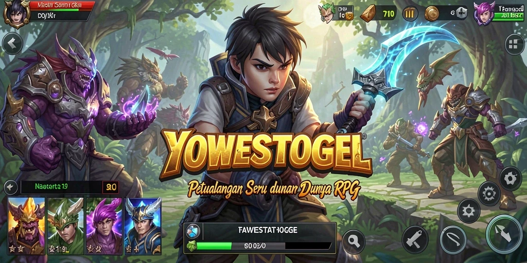 Tampilan gameplay seru di YOWESTOGEL dengan karakter yang beraksi.